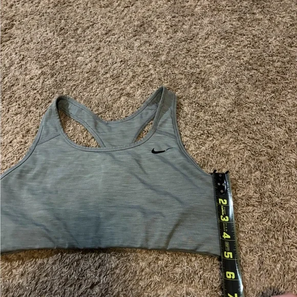 Women’s Heather Grey Nike Dri-Fit Active Sports Bra Size Medium - Picture 3 of 6